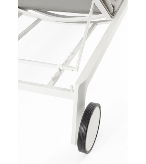 Jalisco sun lounger BIZZOTTO white outdoor – BHOME by Arredi Barbàra