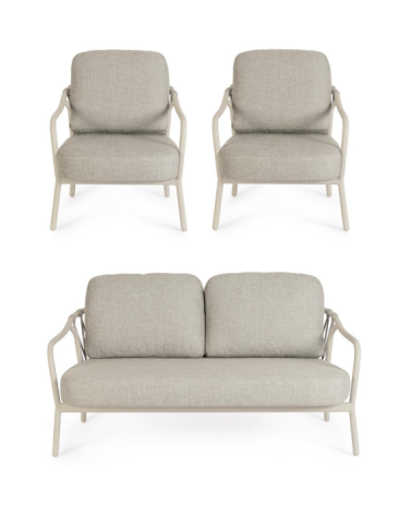 Salotto Edvige Pelican BIZZOTTO set 3 pezzi outdoor – BHOME by Arredi Barbàra