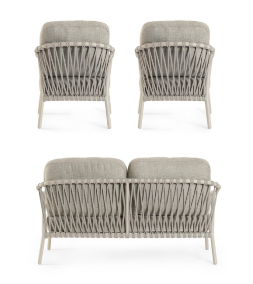 Salotto Edvige Pelican BIZZOTTO set 3 pezzi outdoor – BHOME by Arredi Barbàra