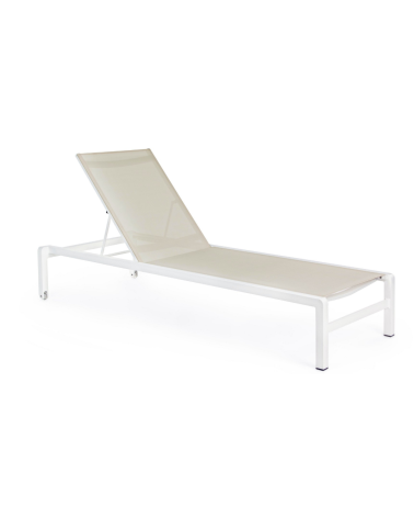 Tumbona Konnor BIZZOTTO blanca apilable – BHOME by Arredi Barbàra