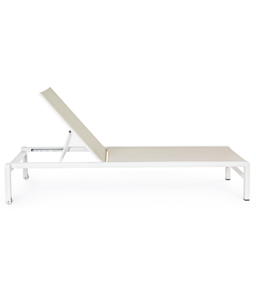 Tumbona Konnor BIZZOTTO blanca apilable – BHOME by Arredi Barbàra