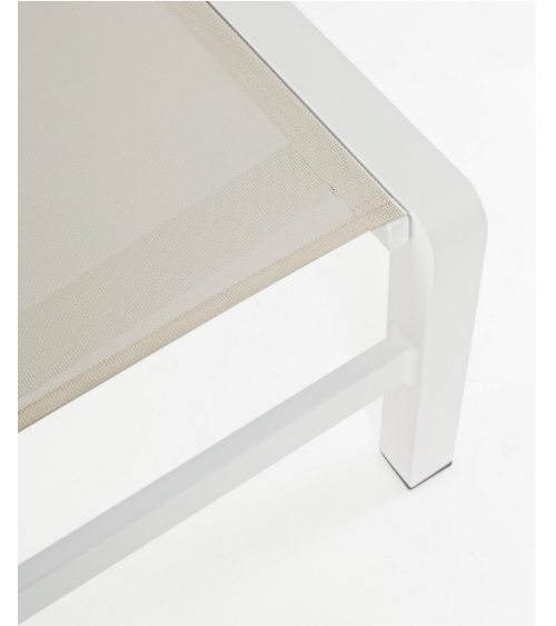 Konnor sun lounger BIZZOTTO white stackable – BHOME by Arredi Barbàra