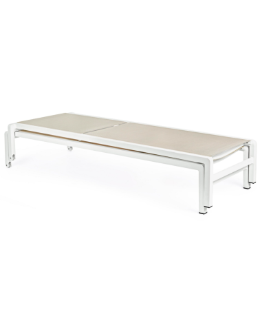 Tumbona Konnor BIZZOTTO blanca apilable – BHOME by Arredi Barbàra