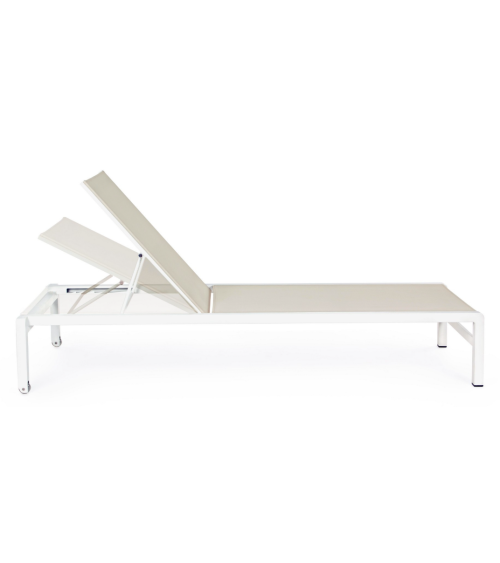 Tumbona Konnor BIZZOTTO blanca apilable – BHOME by Arredi Barbàra