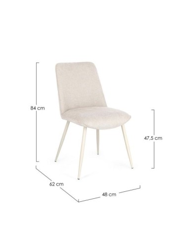 Silla Cora BIZZOTTO beige set 4 – BHOME by Arredi Barbàra