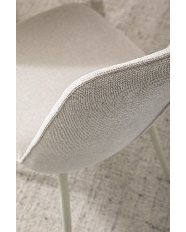 Sedia Cora BIZZOTTO beige in tessuto set 4 pezzi – BHOME by Arredi Barbàra