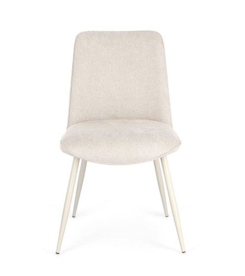 Sedia Cora BIZZOTTO beige in tessuto set 4 pezzi – BHOME by Arredi Barbàra