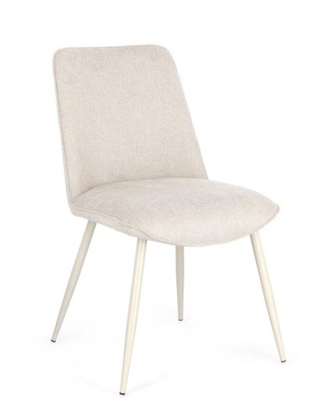 Chaise Cora BIZZOTTO beige lot de 4 – BHOME by Arredi Barbàra
