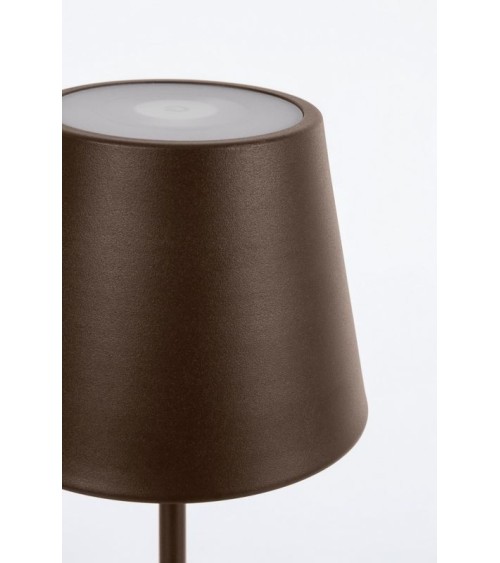 Lampada Etna LED H38 BIZZOTTO marrone ricaricabile – BHOME by Arredi Barbàra