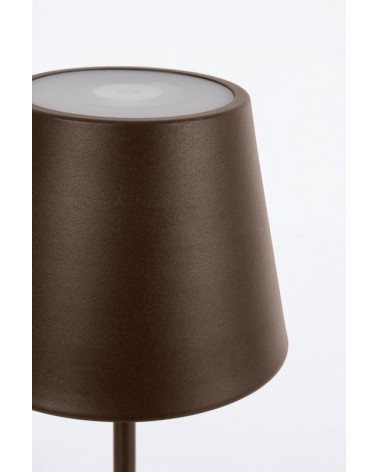 Lampada Etna LED H38 BIZZOTTO marrone ricaricabile – BHOME by Arredi Barbàra
