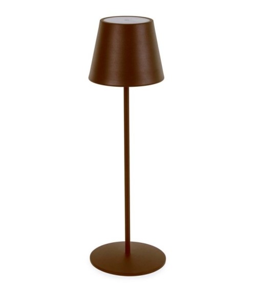 Lampada Etna LED H38 BIZZOTTO marrone ricaricabile – BHOME by Arredi Barbàra