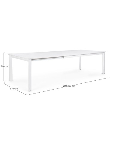 Tavolo Konnor BIZZOTTO allungabile 200/300 bianco – BHOME by Arredi Barbàra