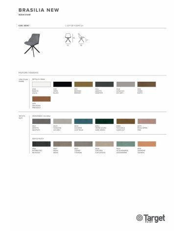 Sedia Brasilia New – Target Point | Bhome by Arredi Barbàra