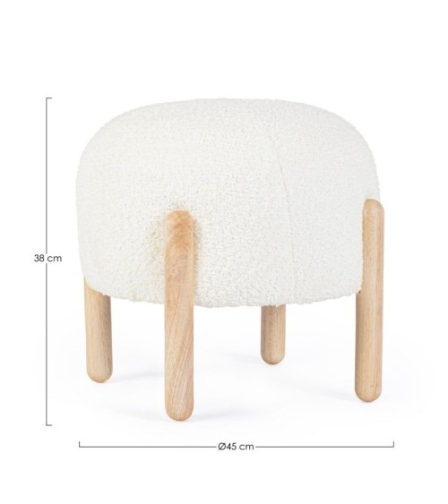 Sgabello DAYLA BIZZOTTO bouclé | BHOME by Arredi Barbàra