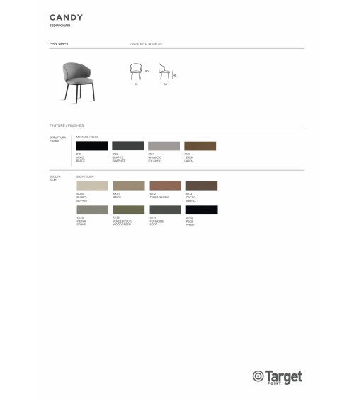 Chaise Candy – Target Point | Bhome by Arredi Barbàra