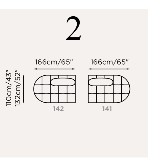 Canapé modulaire “Brividi” – FRANCO FERRI