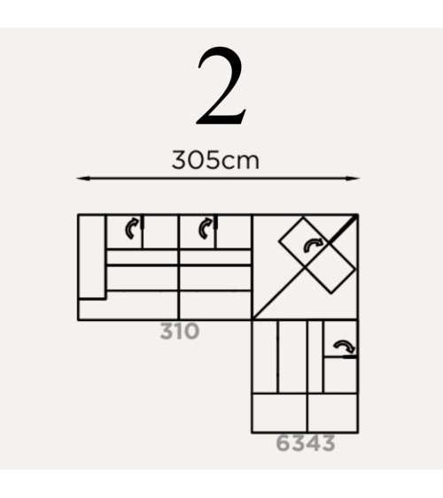 Canapé modulaire “Camaleonte” Brera 58 – FRANCO FERRI