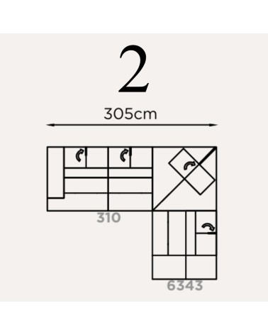 Canapé modulaire “Camaleonte” Brera 58 – FRANCO FERRI