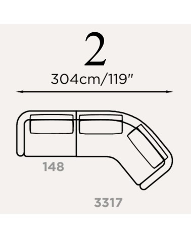 Canapé modulaire “Lume” Brera 58 – FRANCO FERRI
