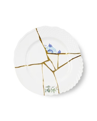 Kintsugi Piatto Piano 03 Seletti Design Oro | BHOME
