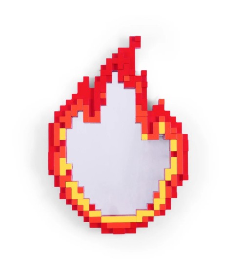 Specchio Pixel Mirror Flame Seletti Design Pop | BHOME