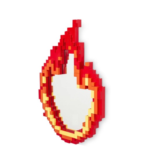 Specchio Pixel Mirror Flame Seletti Design Pop | BHOME