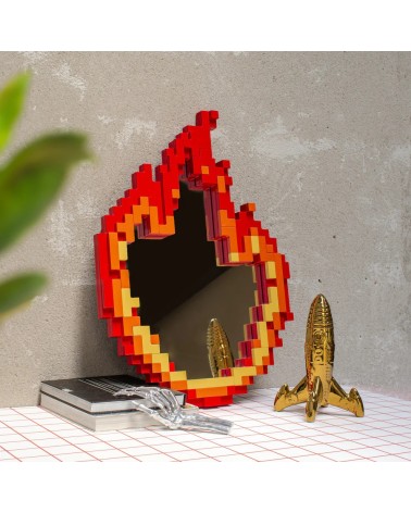 Specchio Pixel Mirror Flame Seletti Design Pop | BHOME