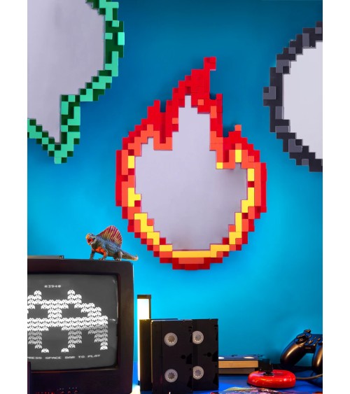 Specchio Pixel Mirror Flame Seletti Design Pop | BHOME