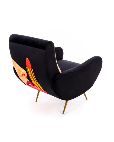 Poltrona “Tongue Nera” – SELETTI
