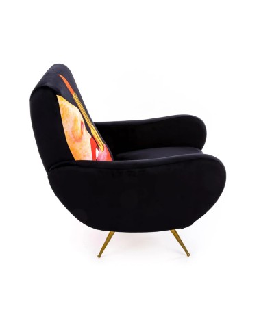 Poltrona “Tongue Nera” – SELETTI