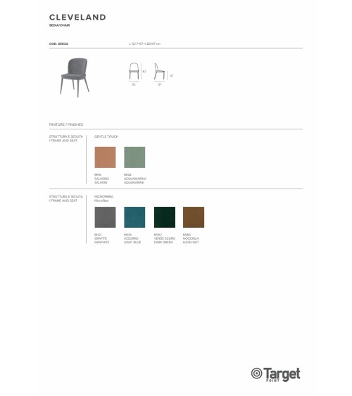 Silla Cleveland – Target Point | Bhome by Arredi Barbàra