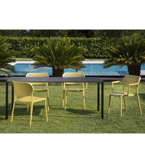 Nuta Stuhl GABER perforiertes Design indoor outdoor | BHOME
