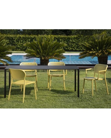 Nuta Stuhl GABER perforiertes Design indoor outdoor | BHOME