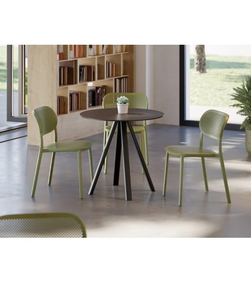 Nuta Stuhl GABER perforiertes Design indoor outdoor | BHOME