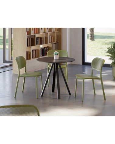 Chaise Nuta GABER design perforé intérieur extérieur | BHOME