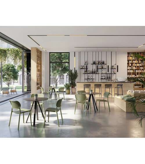 Nuta chair GABER perforated design indoor outdoor | BHOME