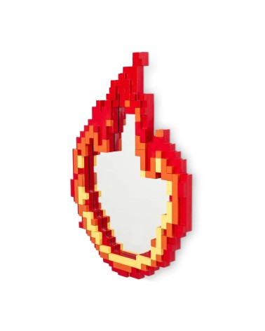 Miroir “Pixel Mirror – Flame” – SELETTI