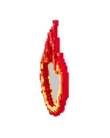 Miroir “Pixel Mirror – Flame” – SELETTI