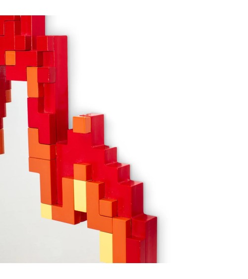 Miroir “Pixel Mirror – Flame” – SELETTI