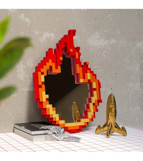 Miroir “Pixel Mirror – Flame” – SELETTI