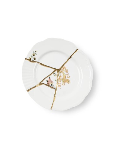 Piatto da dessert “Kintsugi 03” – SELETTI