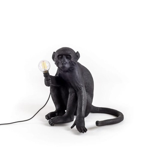 Lampe “The Monkey Lamp Nera Sitting Version” – SELETTI