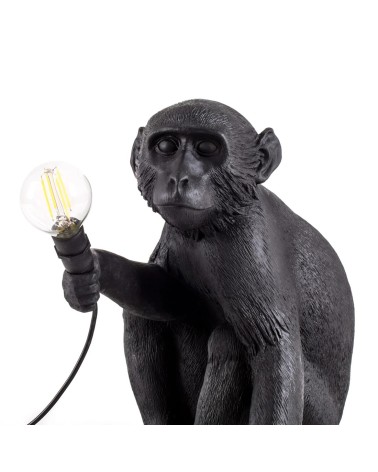 Lampe “The Monkey Lamp Nera Sitting Version” – SELETTI