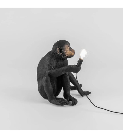 Lampe “The Monkey Lamp Nera Sitting Version” – SELETTI