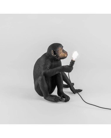 Lampe “The Monkey Lamp Nera Sitting Version” – SELETTI