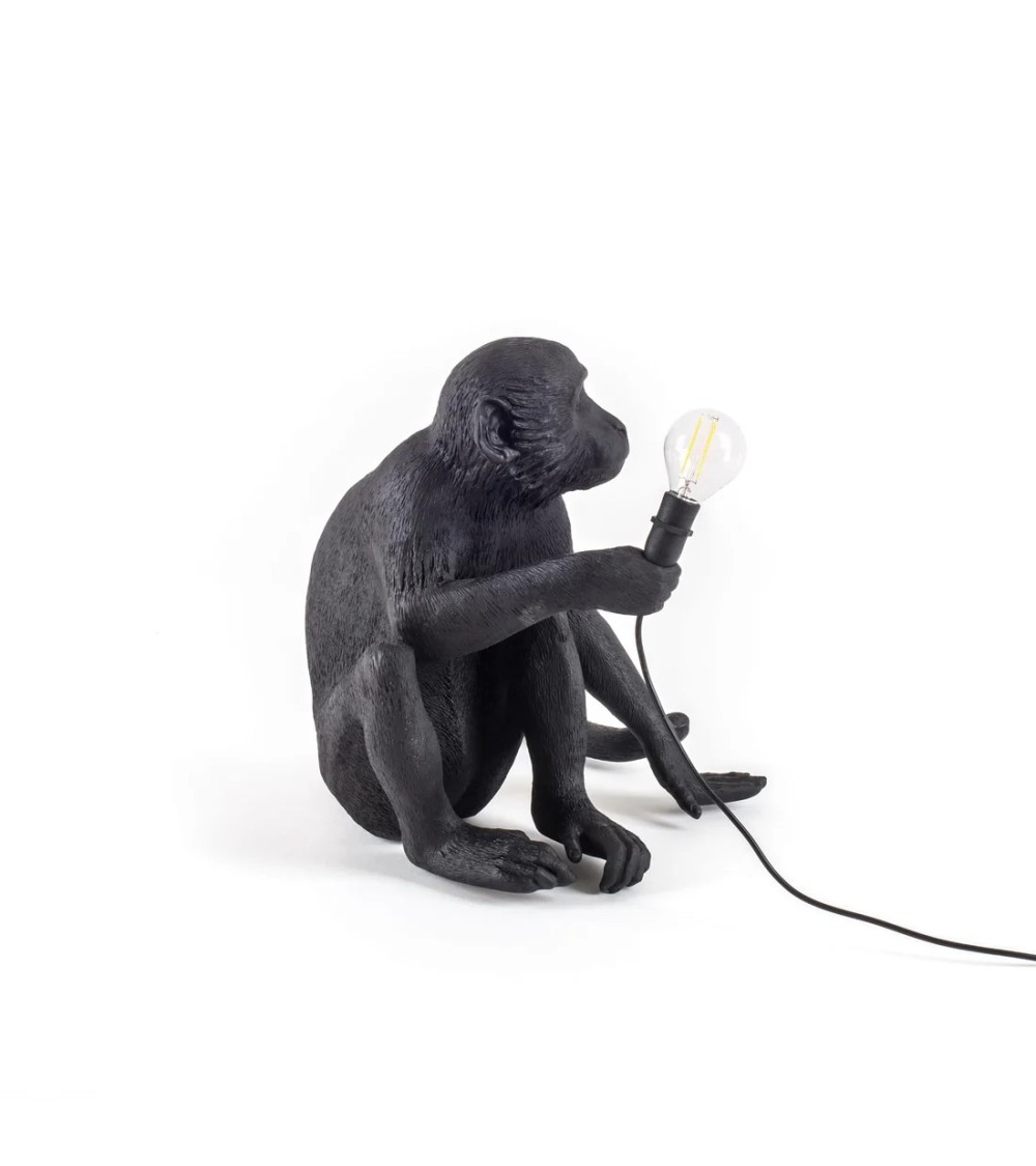 Lampe “The Monkey Lamp Nera Sitting Version” – SELETTI