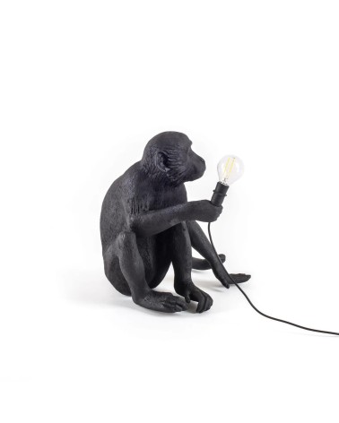 Lampe “The Monkey Lamp Nera Sitting Version” – SELETTI