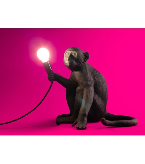 Lampe “The Monkey Lamp Nera Sitting Version” – SELETTI