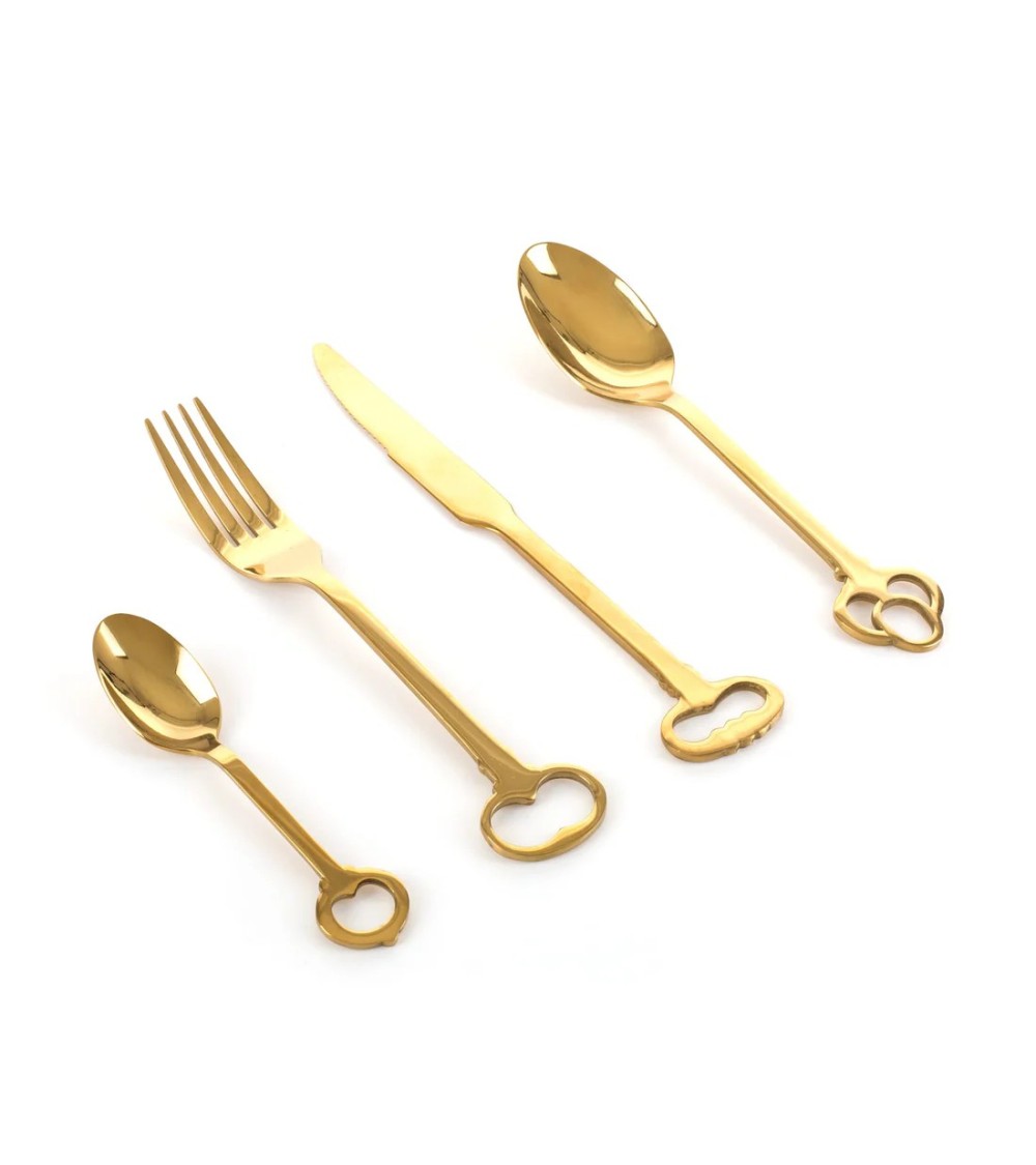 Set de cubiertos “Keytlery Gold” – SELETTI