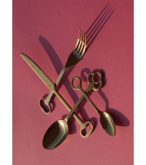 Set de cubiertos “Keytlery Gold” – SELETTI